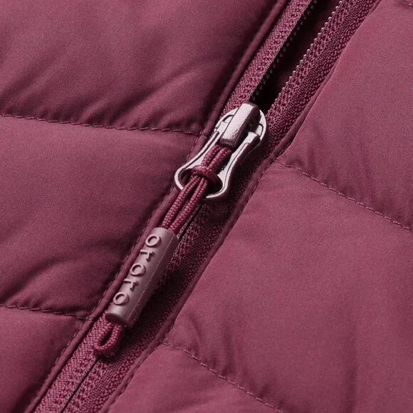 Ororo Women's Heated Lightweight Down Vest (Apparel Only) Wine Red XS - Picture 13 of 16